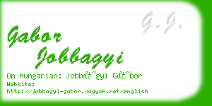 gabor jobbagyi business card
